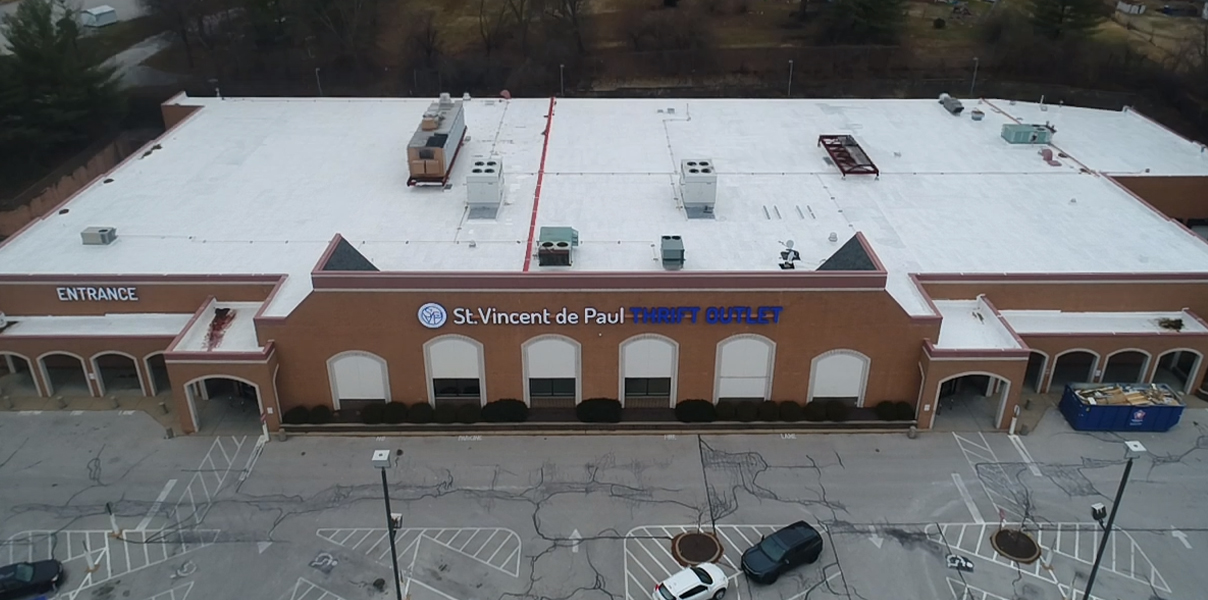 St. Vincent de Paul Commercial Roof Restoration and Repair in St. Louis