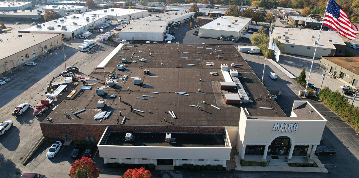 Commercial Roofing Repair for Metro Business Lighting